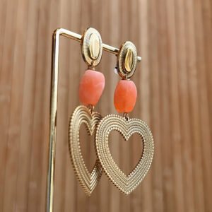 Boucles d'oreilles BOHEM saumon