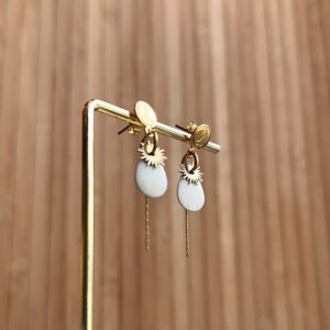 Boucles d'oreilles VALERIA blanc