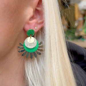 Boucles d'oreilles MYLENN vert