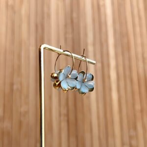 Boucles d'oreilles NINON bleu