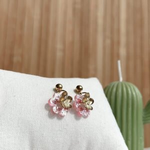 Boucles d'oreilles STARLETTE rose