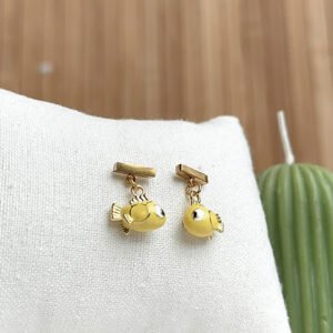 Boucles d'oreilles BULLE jaune