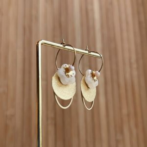 Boucles d'oreilles CINDY blanc