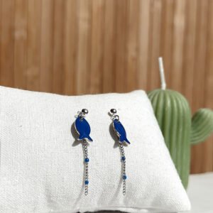 Boucles d'oreilles NINE bleu