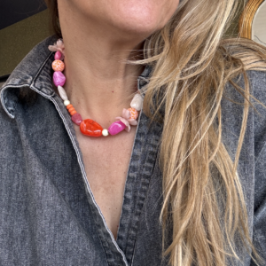 Collier SOLEIL nuance de orange