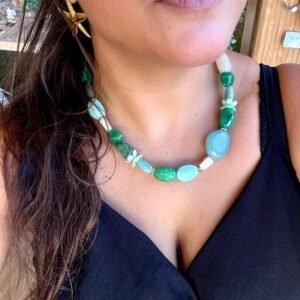 Collier SOLEIL nuance de vert