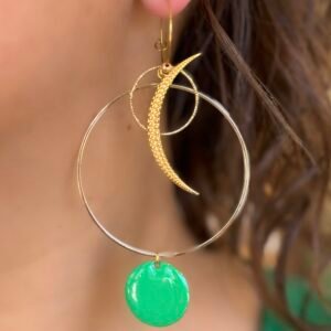 Boucles d'oreilles SÖLA vert