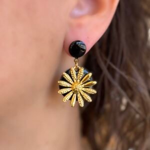 Boucles d'oreilles MARGAUX noir