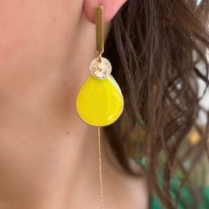 Boucles d'oreilles MILA jaune