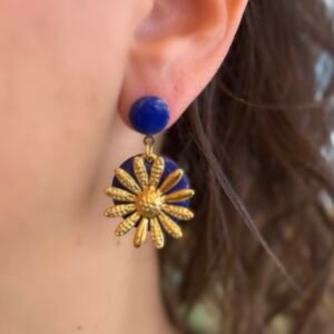 Boucles d'oreilles MARGAUX bleu