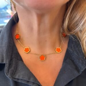 Collier AUDACIEUSE orange multi