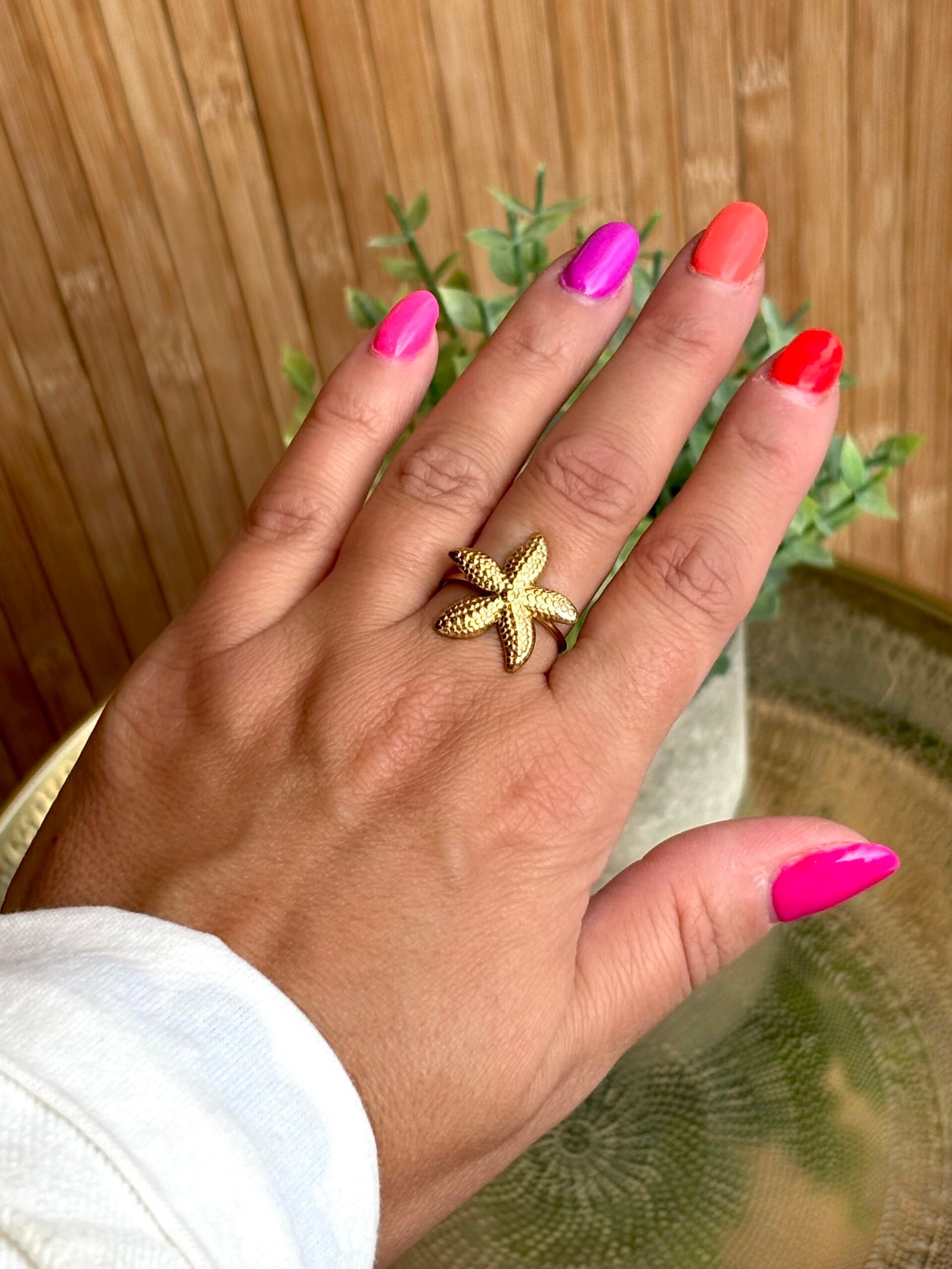 Bague STARFISH doré – Image 2