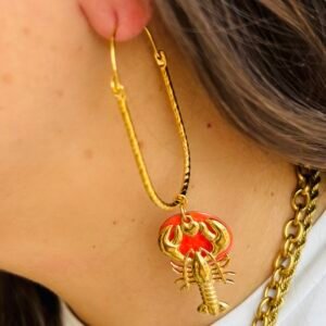 Boucles d'oreilles GABY orange
