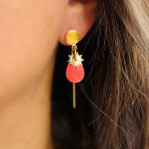 Boucles d'oreilles VALERIA rose