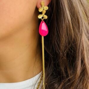 Boucles d'oreilles CARLA fuchsia