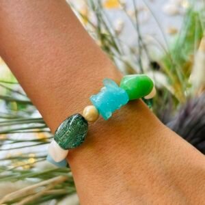 Bracelet SOLEIL nuance de vert
