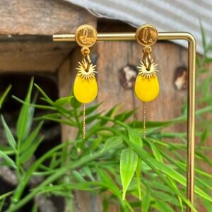 Boucles d'oreilles VALERIA jaune
