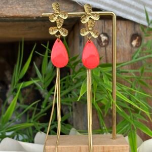 Boucles d'oreilles CARLA corail
