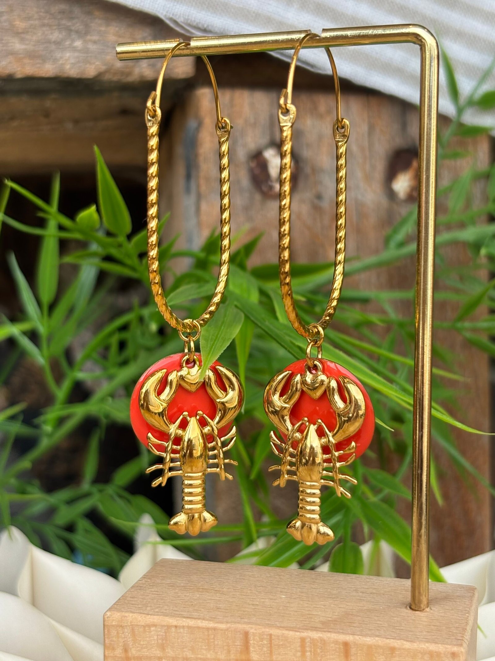 Boucles d'oreilles GABY orange – Image 2