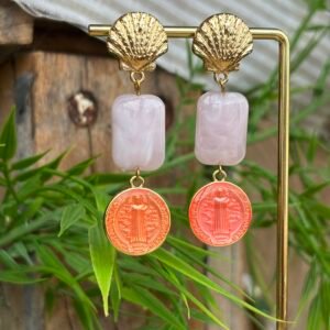 Boucles d'oreilles NATALIA rose