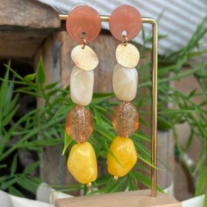 Boucles d'oreilles SOLEIL pastel