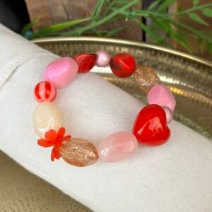 Bracelet SOLEIL nuance de rouge