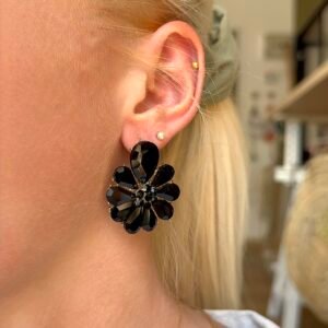Boucles d'oreilles DEESSE noir