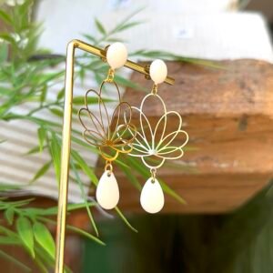 Boucles d'oreilles PAMELA blanc