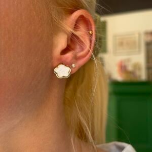 Boucles d'oreilles AUDACIEUSE blanc