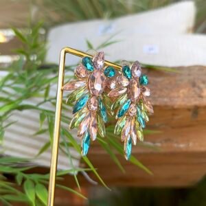Boucles d'oreilles ODEA bleu, vert