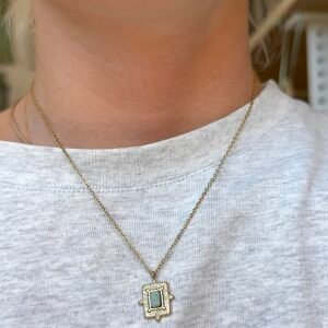 Collier SAMYE vert d'eau