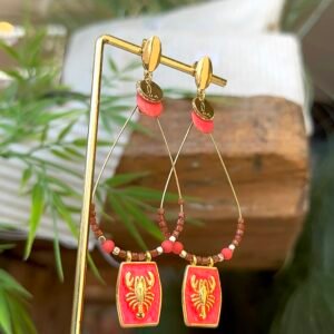 Boucles d'oreilles HOMARA rose