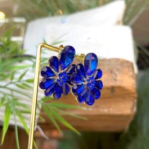 Boucles d'oreilles DEESSE bleu