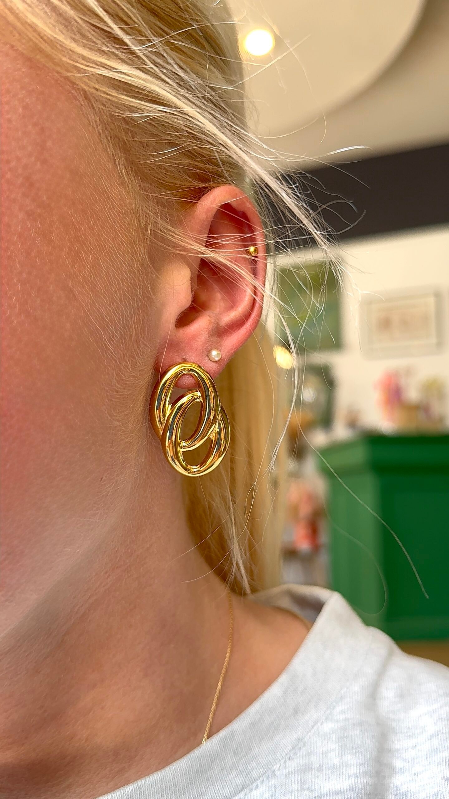 Boucles d'oreilles MADIE doré – Image 2