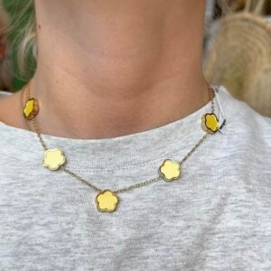 Collier AUDACIEUSE jaune multi