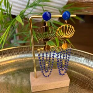 Boucles d'oreilles VALENTINE bleu
