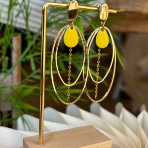 Boucles d'oreilles JYOTI jaune