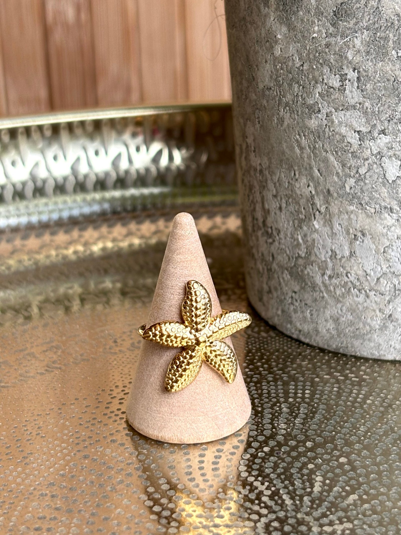 Bague STARFISH doré