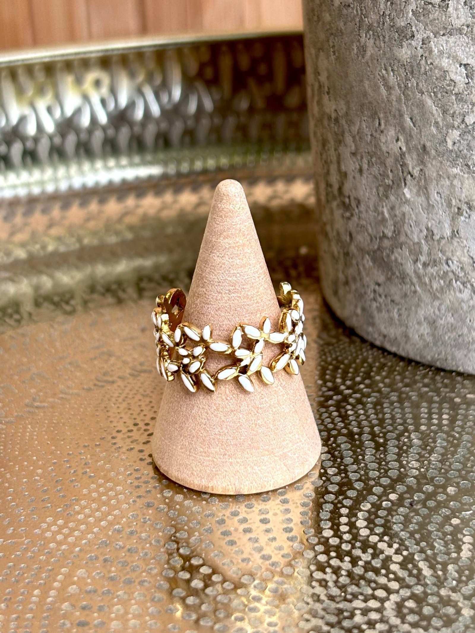 Bague SWAN blanc