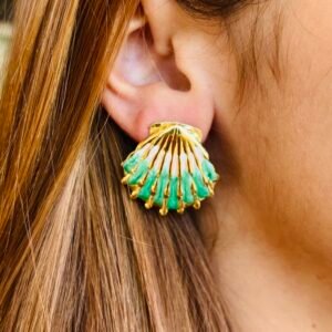 Boucles d'oreilles SHELL turquoise