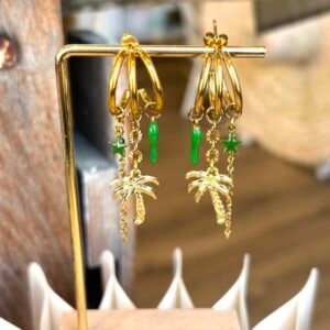 Boucles d'oreilles CARLOTTA vert