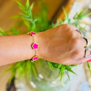 Bracelet AUDACIEUSE framboise