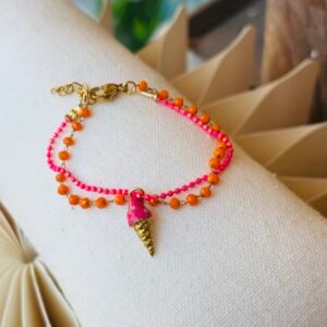 Bracelet ICE rose, orange
