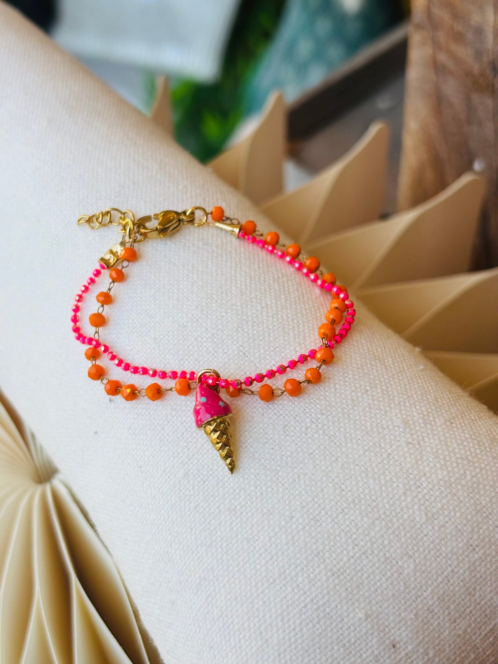 Bracelet ICE rose, orange