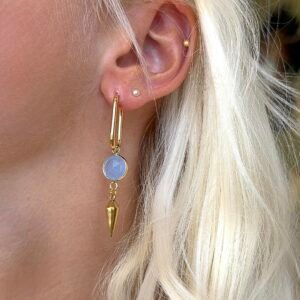 Boucles d'oreilles MÛNI bleu