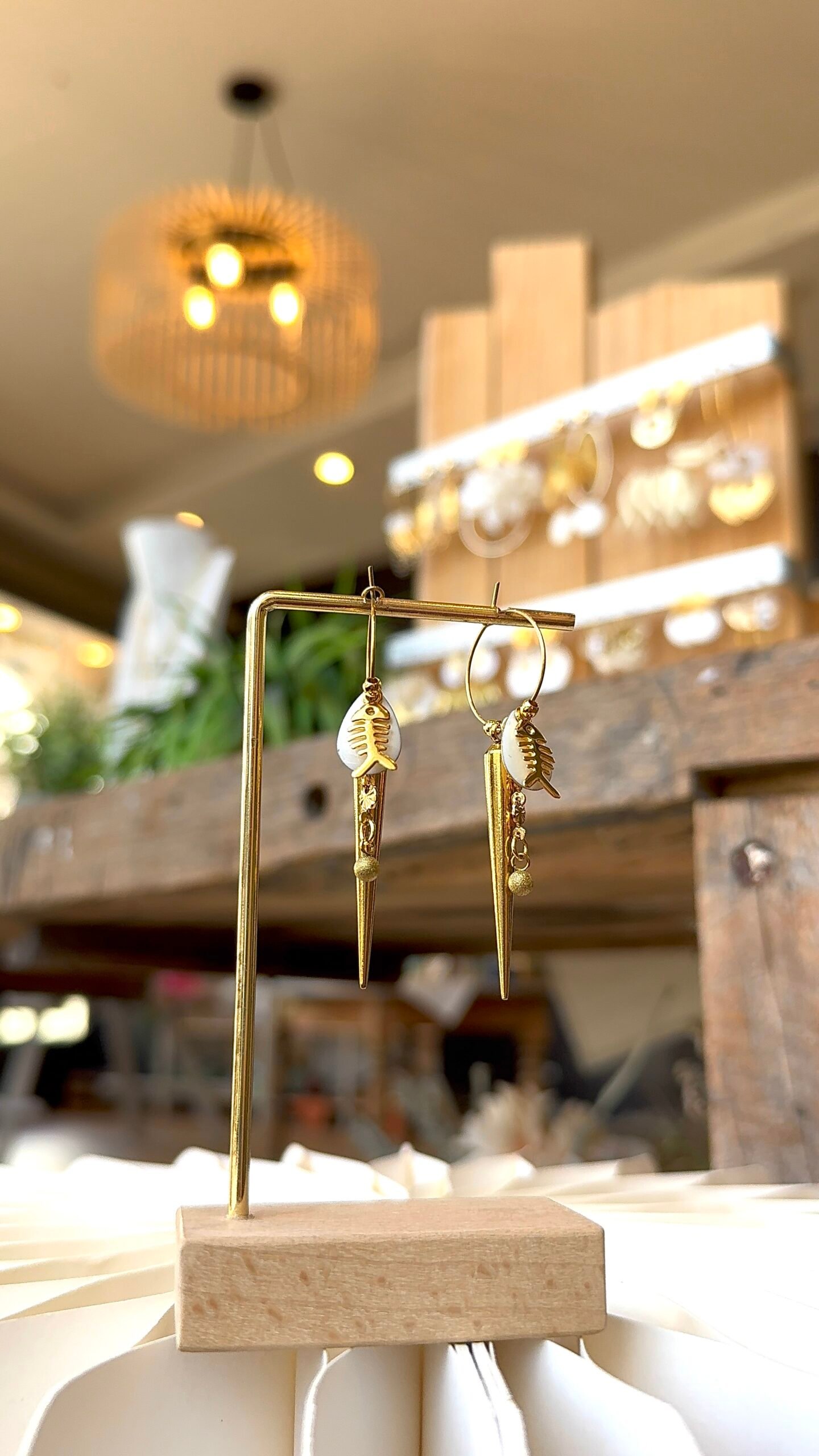 Boucles d'oreilles JENA blanc