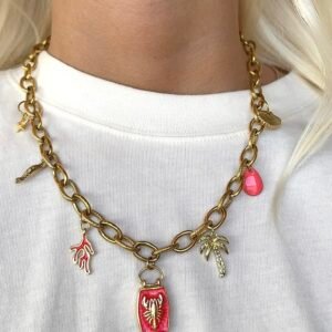 Collier MAYA rose