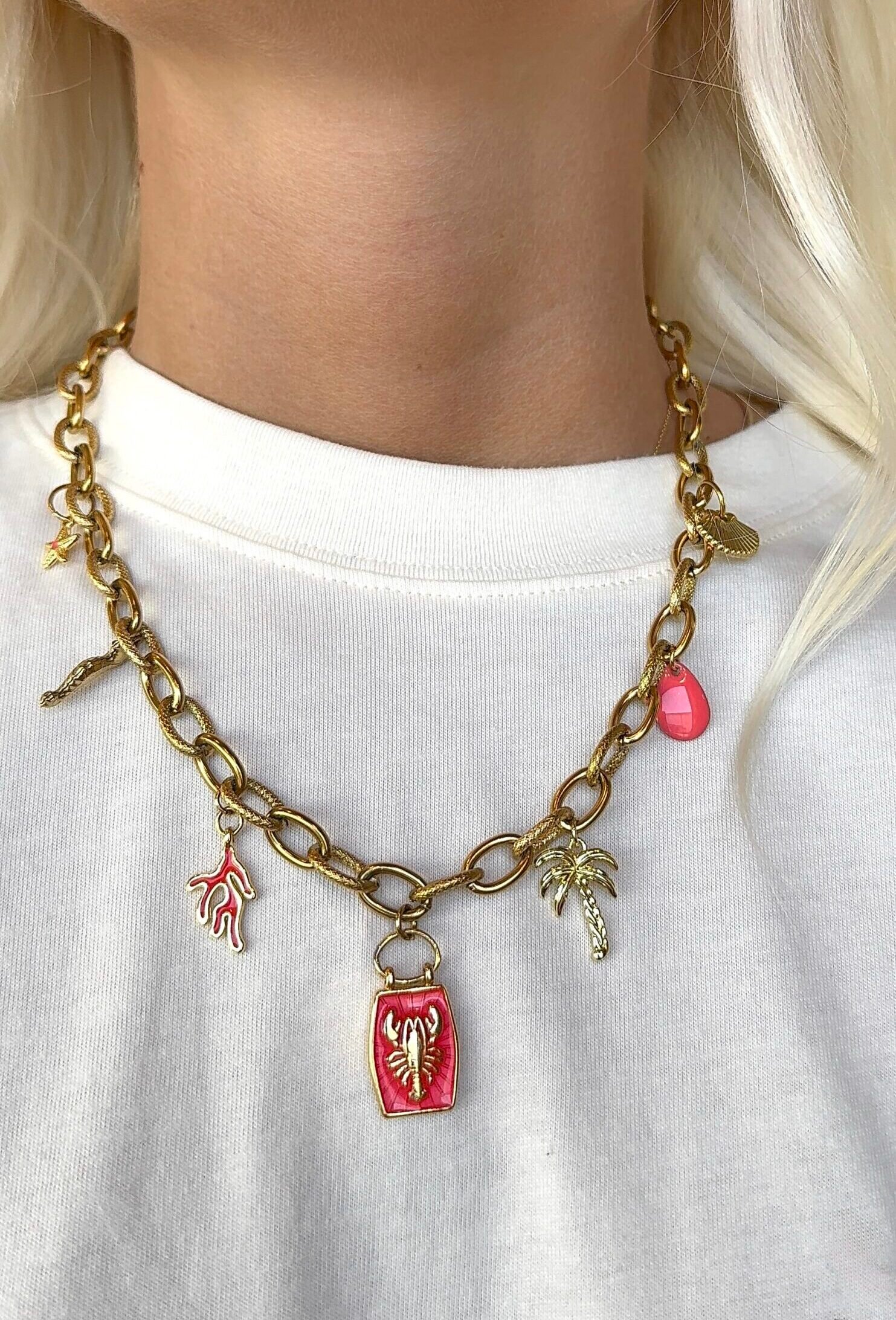 Collier MAYA rose