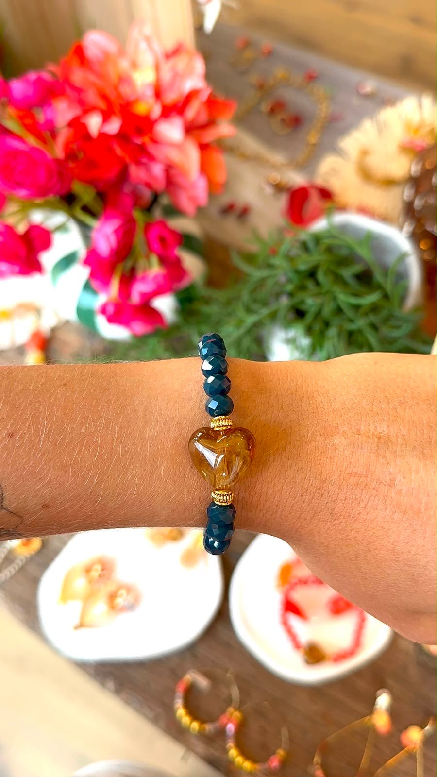 Bracelet MIEL bleu, marron – Image 2