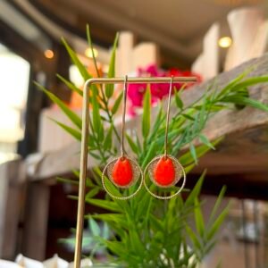 Boucles d'oreilles JOHANE orange